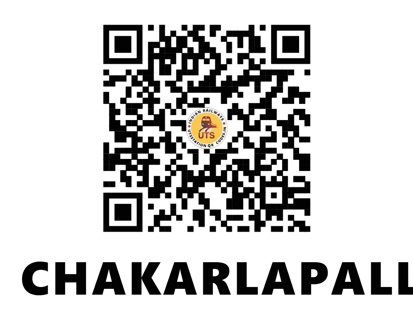 UTS QR Code for CHAKARLAPALLI - CPL (SW - ANDHRA PRADESH)